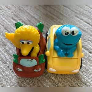 2012Yellow and Blue Sesame Street Character Toy Cars - Kids Toys